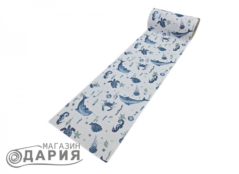 Постелка за баня 6021-1 blue